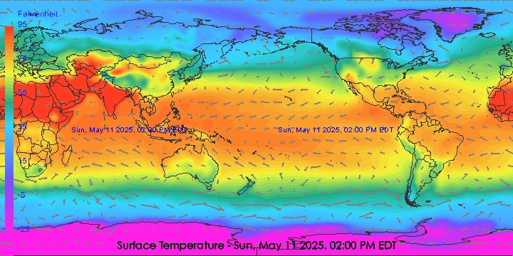 surface mean temperature